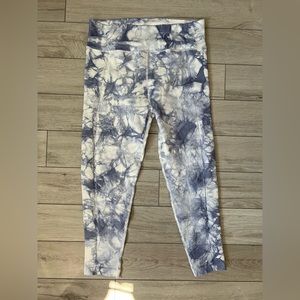 Aerie Offline Blue Tie Dye Leggings - XL